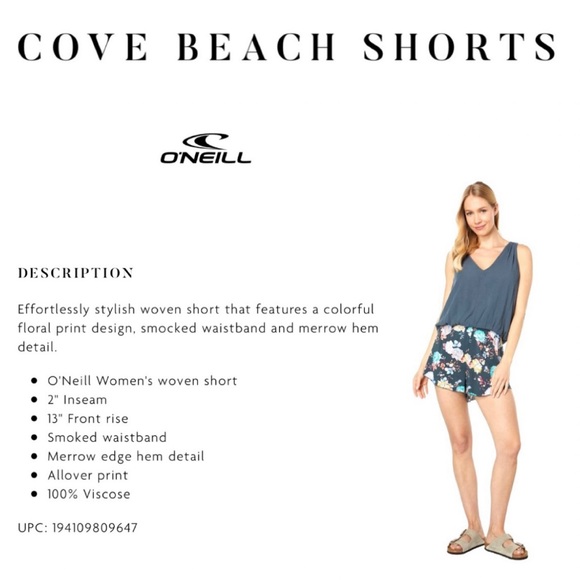 Women’s O’Neill Cove Beach Shorts - Picture 9 of 9